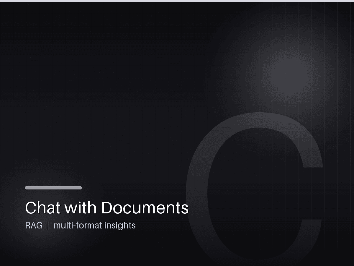 Chat with Your Documents project cover
