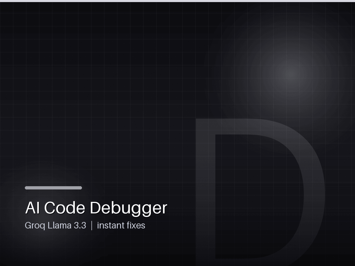 AI Code Debugger