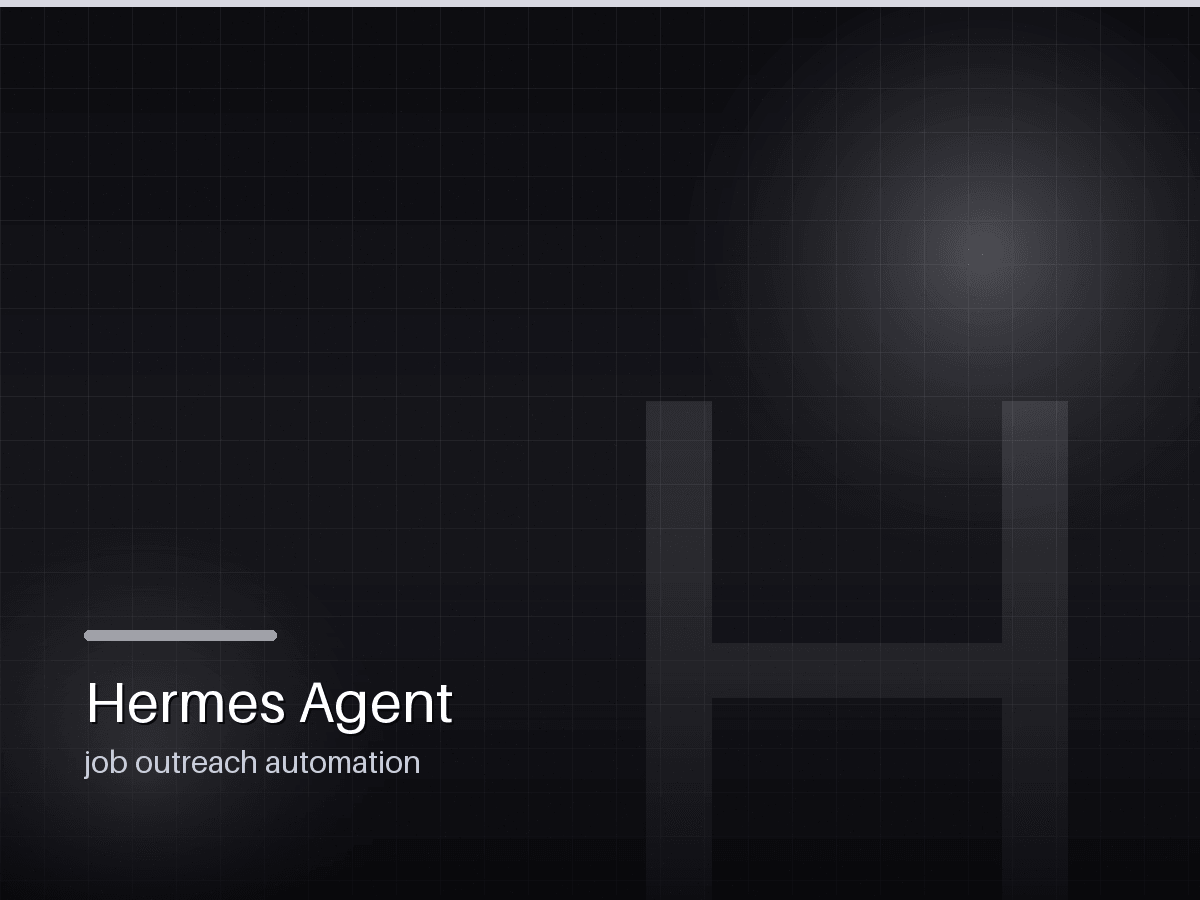 Hermes Job Outreach Agent